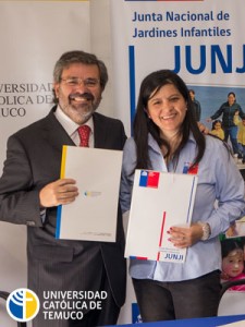 El prorrector, Dr. Arturo Hernández, formalizó la alianza entre nuestra Universidad y la JUNJI.