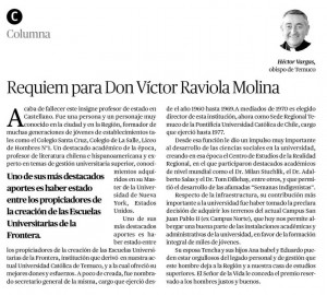 14-12-2014-Columna Obispo Requiem para Don Víctor Raviola Molina